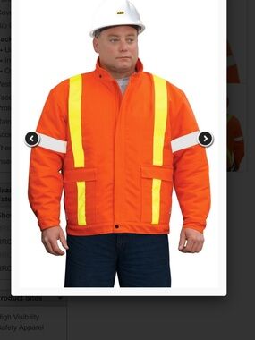 Men's High-Visibility AGO bomber jacket BRAND NEW NEVER WORN